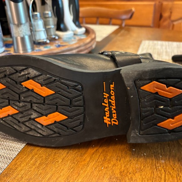 Harley Davidson Steel Toed Motorcycle Harness Riding Boots Mens Size 10 Wide - Picture 10 of 11